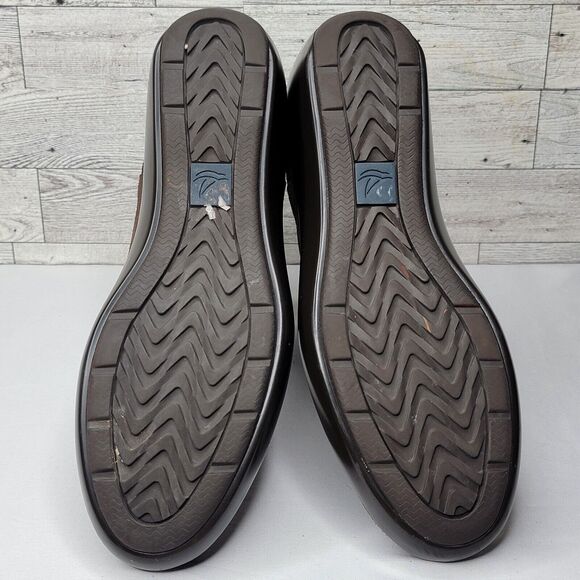 Sperry Top Sider Weatherproof Booties Size 10M Suede Pull On Wedge Brown Boots - Picture 8 of 11